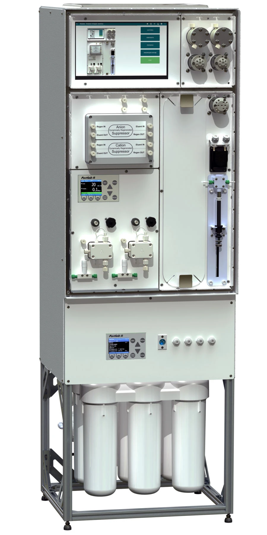 Liquid chromatograph JETchrom in monoblock version