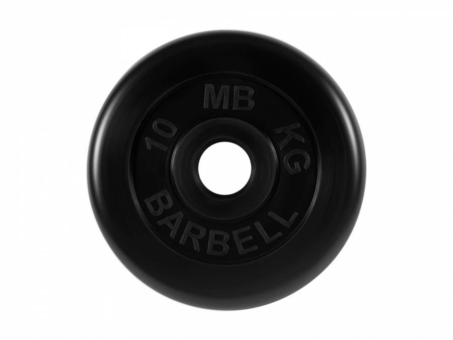 MB-PltB51-10 Standard rubber disc, black, 51 mm, 10 kg