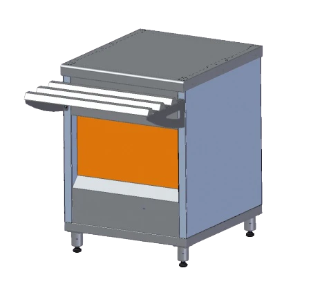 Neutral counter without shelf PN6-U (630mm, narrow)