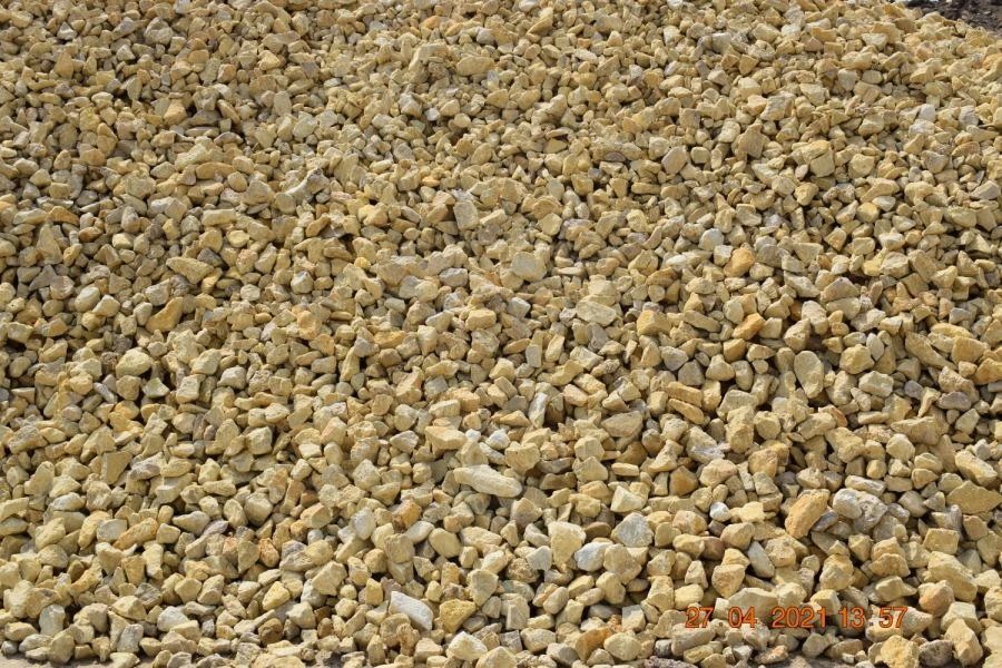 Crushed stone from sandstone fraction 40-70