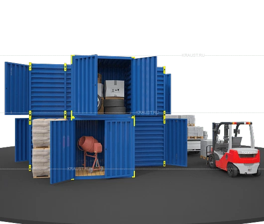 Prefabricated collapsible storage complex