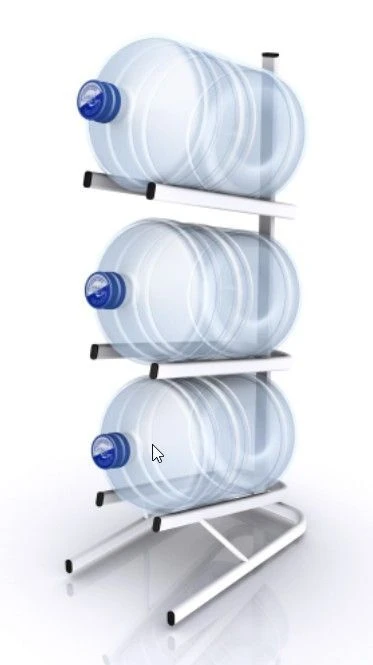 Racks for storage of water for 3 bottles StV-3 series 390x490x840