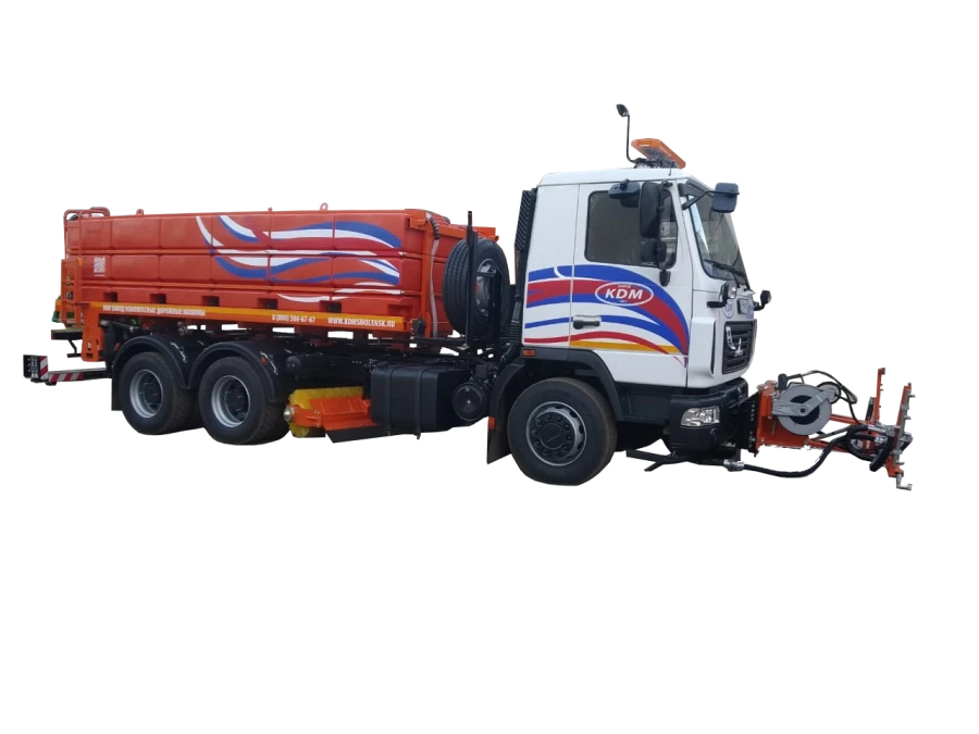 Road combined machine ED 244B on the basis of chassis MAZ 631226, 63122J, 6312C5