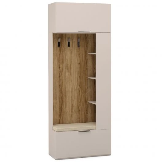 "SOHO" HC8-02.DS, Entrance hall left (beige) from the set of modular furniture "SOHO".