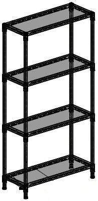 Office shelving unit TV-MSJO-1.6.01