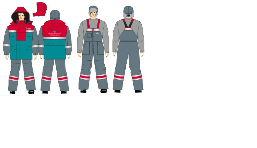 Women's suit (jacket, trousers) for protection against low temperatures, general industrial contamination and mechanical effects
