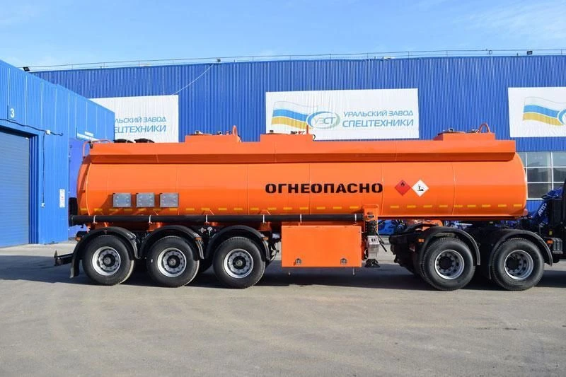 Semi-trailer-tanker, mark UZST, type 9177, modifications: 9177-0000050 (frame, with EBS, trailer axle BPW HSFALM 9010-15 V36 61.