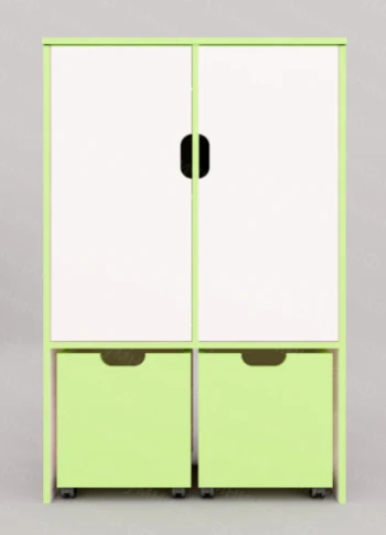 Children's play shelving unit with 2 drawers "Winter Evening" FW-4ZV001