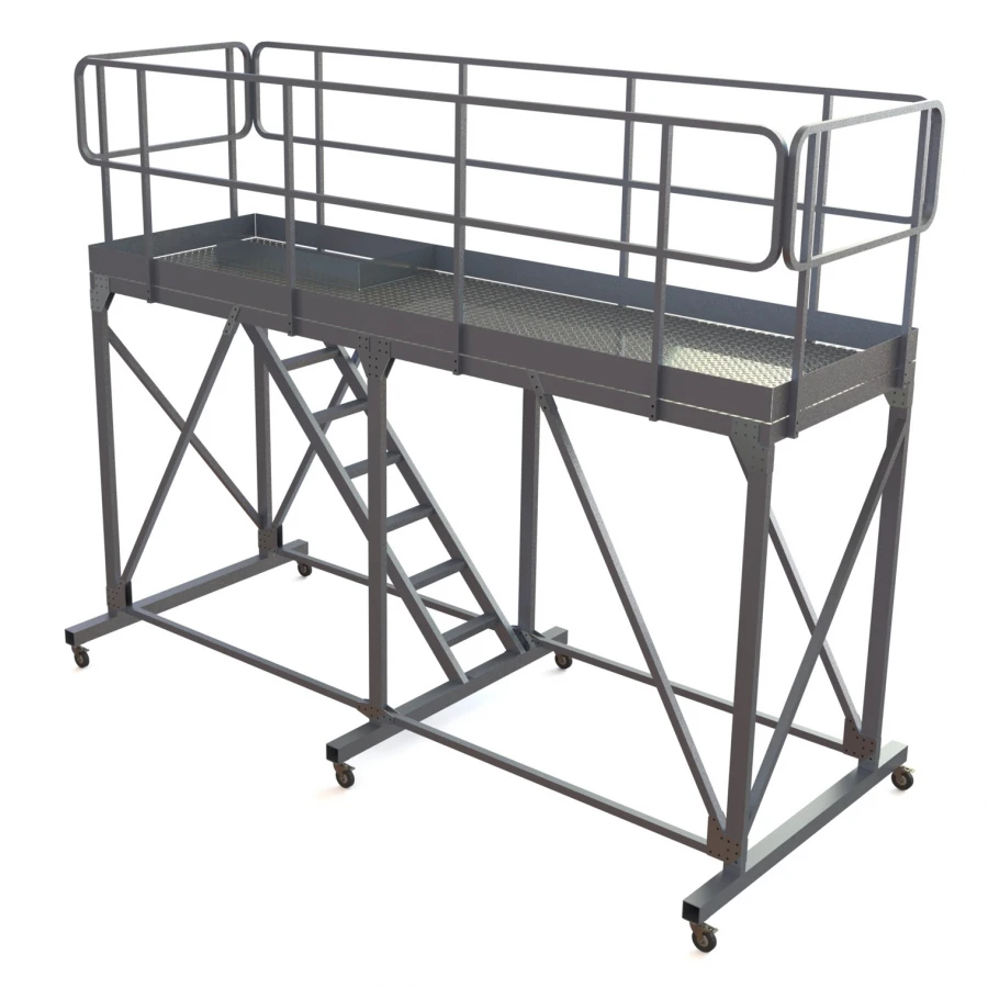 Mobile aluminium trestle LSA-2200-480