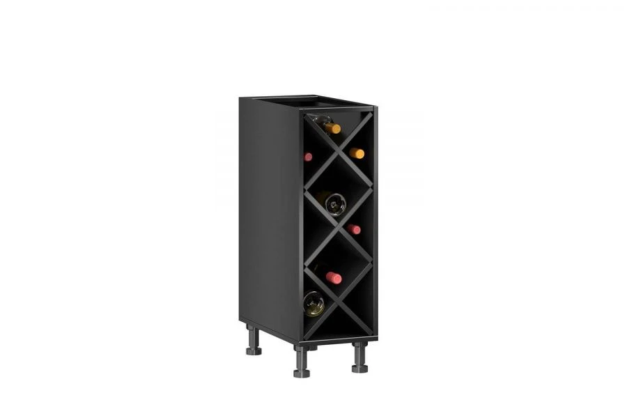 Type 4 LD.270070.000 Kitchen cabinet with wine cabinet (Black )