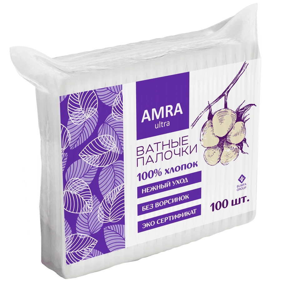 AMRA cotton buds (packet) 1/100/52