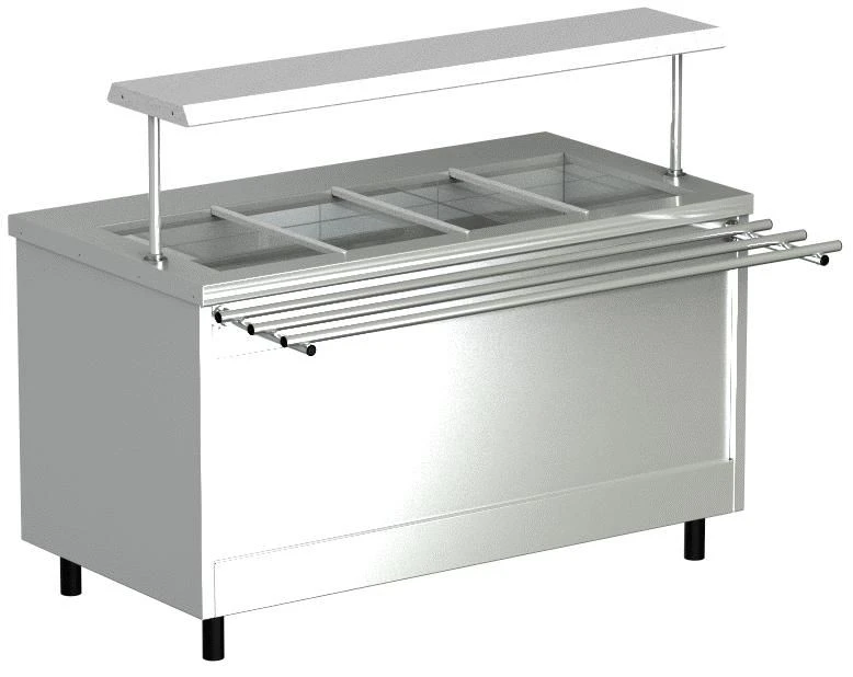 Marmite of 2 dishes MT2-1 wet heating (without gastronorms) 1500 x 800(1130) x 870(1240)mm