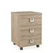 Pedestal base with 3 drawers Solid