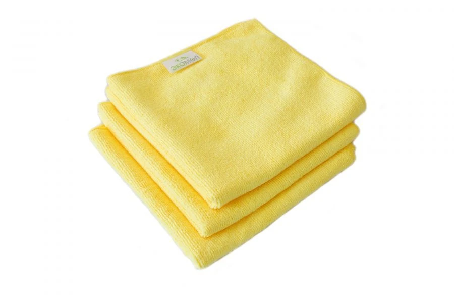 Microfibre cloth 300 gr. 40 cm x 40 cm light yellow
