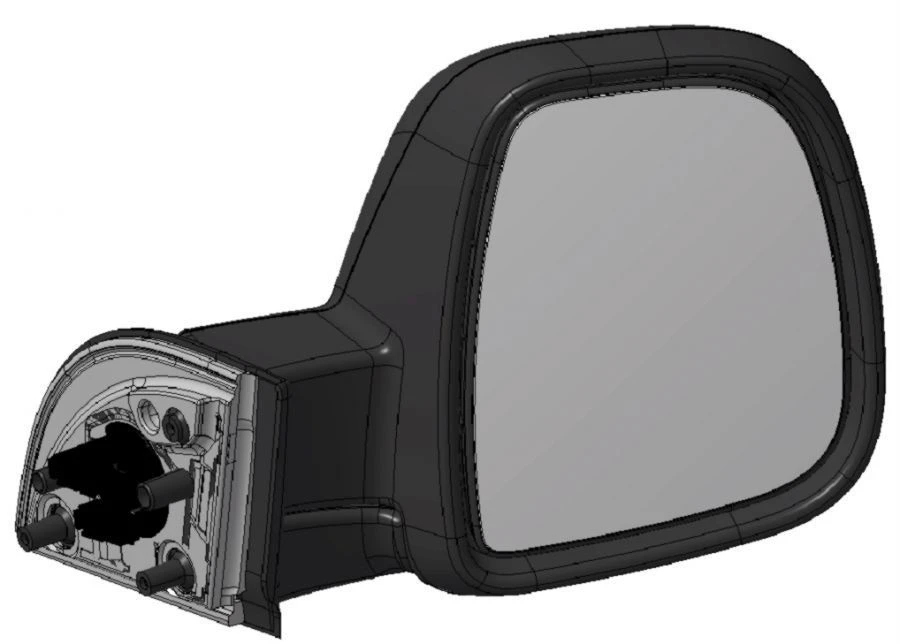 Mirror right mirror electric storage heated embossed with tempdat 1679996981