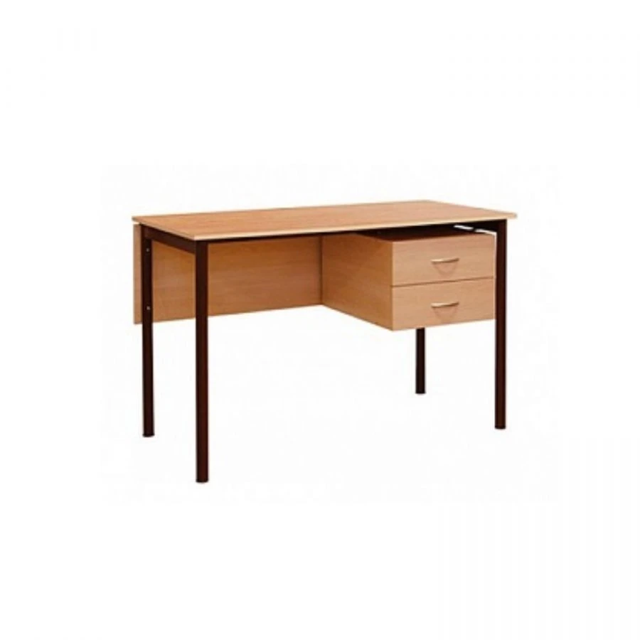 Writing desk on metal frame