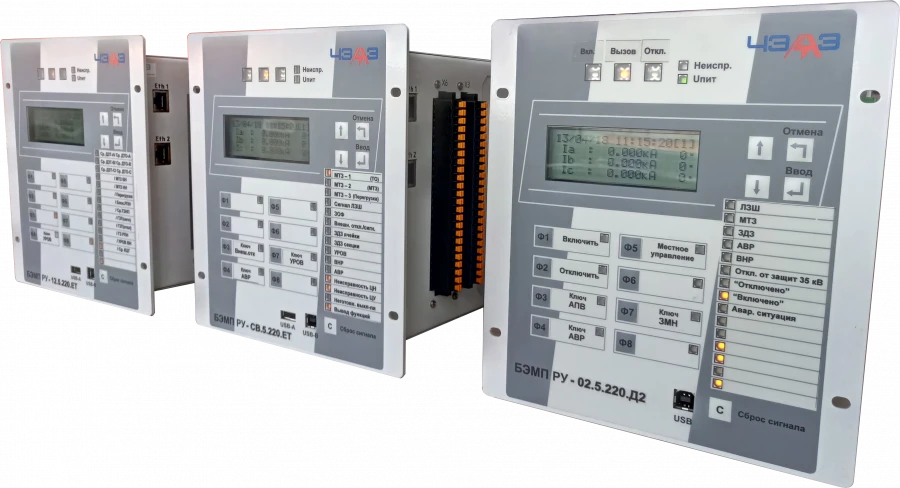 Microprocessor units of relay protection and automatics of BEMP series