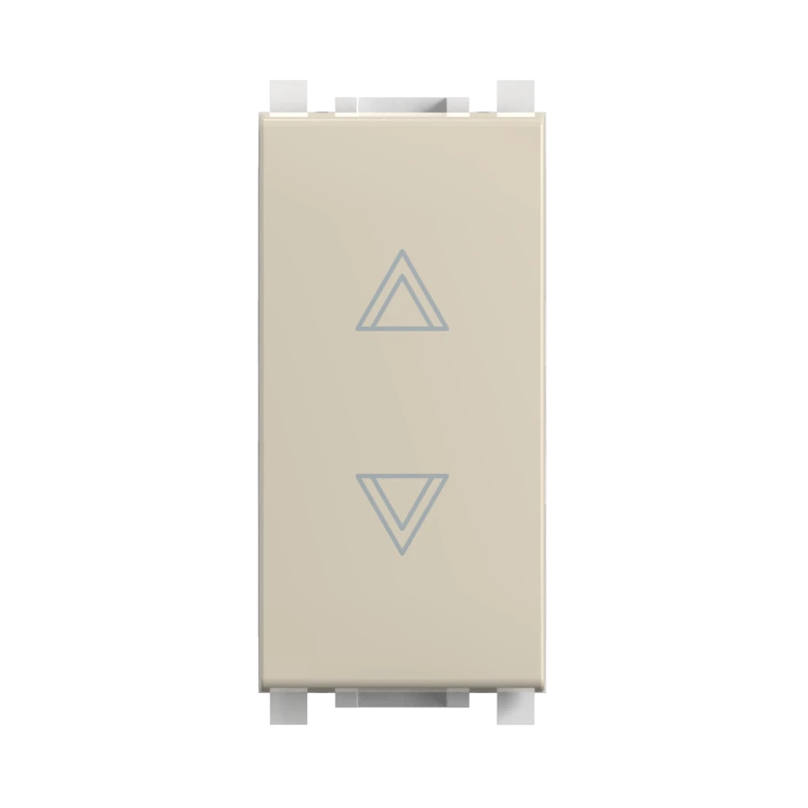 CADUCEUS ALING Experience Roller blind flush-mounted switch 10A, 250V~, 1M, beige, art. 72118.9