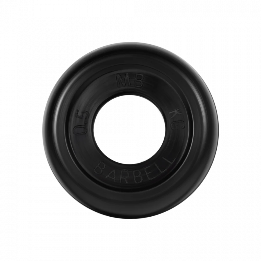 MB-PltB26-0,5 Rubber disc "Standard", black, 26 mm, 0,5 kg.
