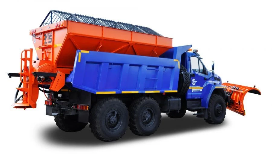 Combined sweeping machine R-73945 (type R45U73945 mod.503697 on the base of URAL 73945 chassis)