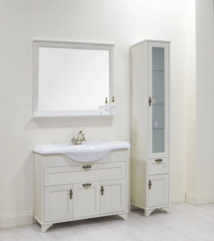 Undermount sink cabinet Aquaton Idel 105 oak white 1A197801IDM701.A197.8.01I.DM7.0