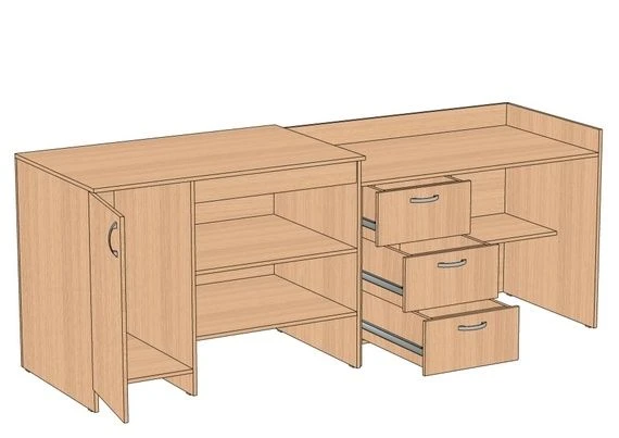 Demonstration table for physics classroom 2400*750*900 mm SDF