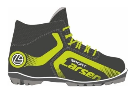 Ski boots Larsen SPORT black (logo lime neon) N