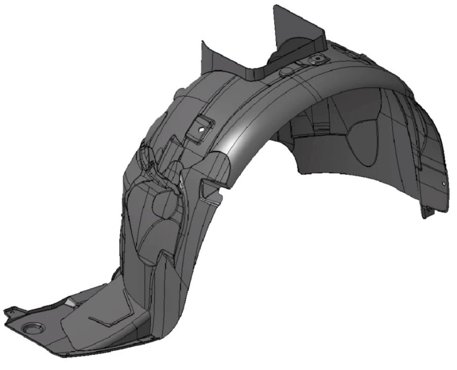 Left front wing shield 9680450180