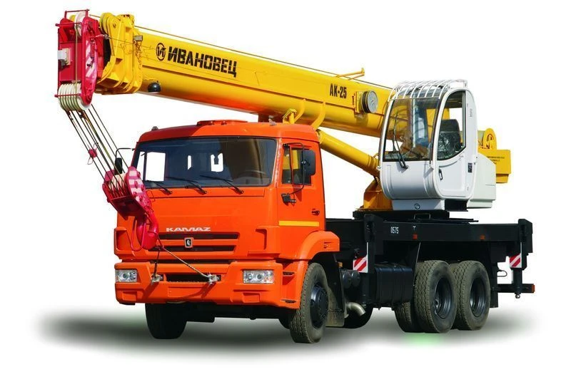 Truck crane KS-45717K-1R and its modifications with the use of cab U2.60.52.000 and its modifications manufactured by "IMZ AVTOK