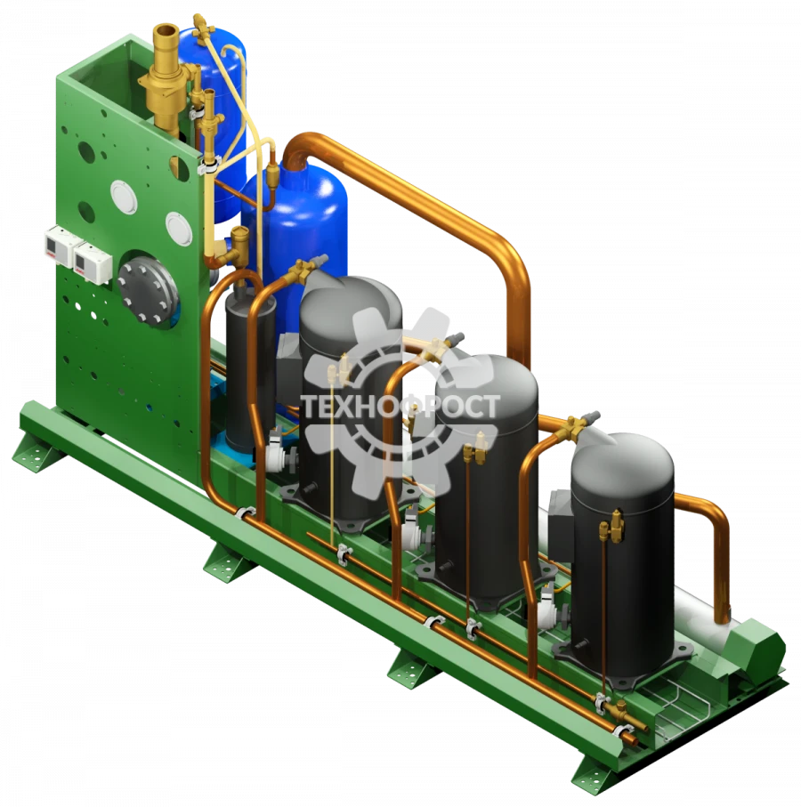 Refrigerating compressor units of ACM series. Refrigeration multi-compressor units on the basis of scroll compressors.