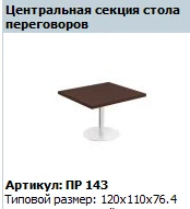 Premier Conference Table Top Centre Worktop PP 442