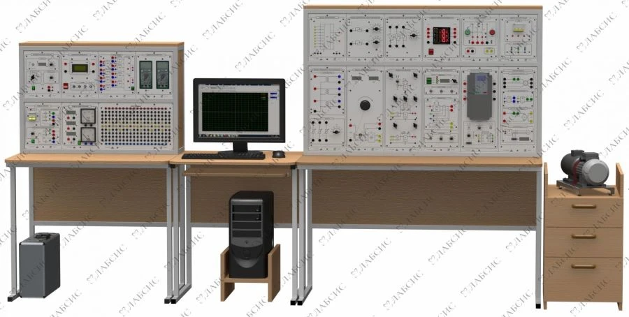 Set of training equipment on electrical engineering, electronics, electric machines, electric drive