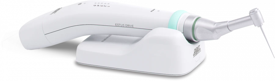 Endodontic system for preparation and cleaning of root canals of tooth "Estus Drive" (Set codes GE29-DR-R, GE29-DRA-R).