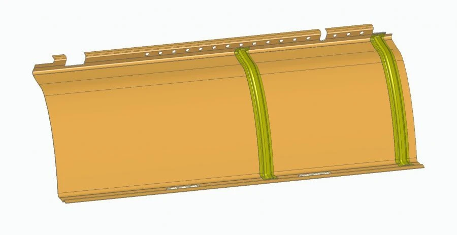 Ceiling panel left front section B 621365-5702219-79