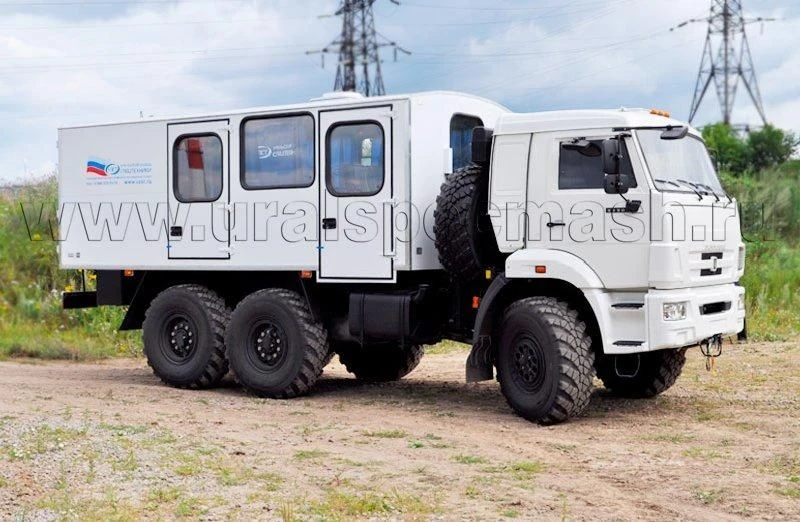 Special bus, UZST brand, type UZST08, modification 5861-33 on chassis KAMAZ 5350-D5
