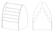 2-sided exhibition rack