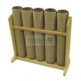Shelf with mats