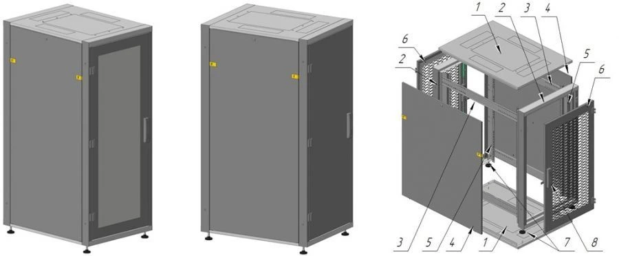 Telecommunication cabinet ??-?-28U-600?1395?800-??