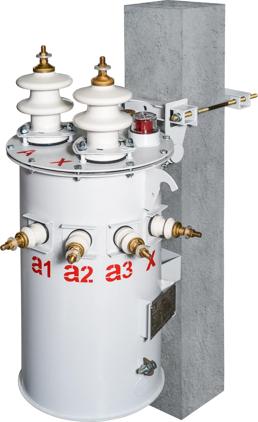 OMG series oil distribution transformers of pole design with capacity 10-25 kVA