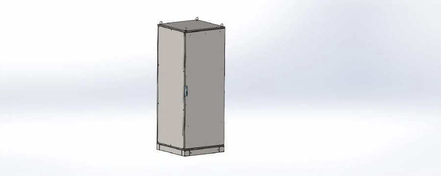 Universal metal cabinet, 1600x400x800 (HxWxG)