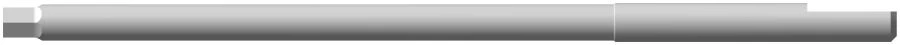 Socket screwdriver , (S 2.55mm; bore 12.5mm)