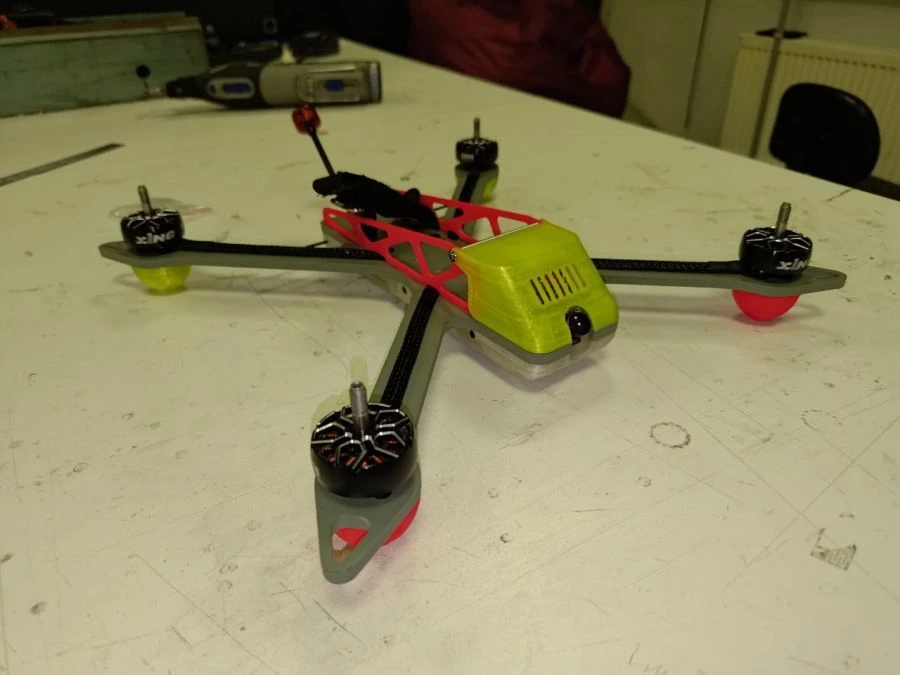 Unmanned multi-rotor aviation system - quadrocopter VZHIK-1