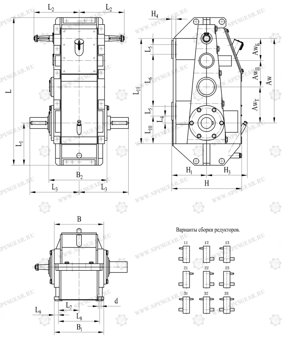 Vertical crane gearbox ??-800???