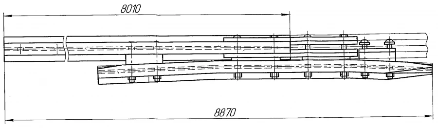 Cross rail with counter rail of project H02.001.7000.00-01