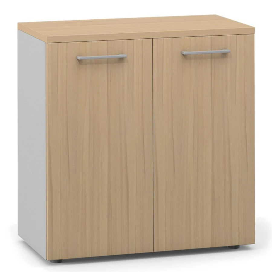 F6E Cupboard 2-door, 2-door panel, 1 shelf, medium from the set of office furniture "Unica"