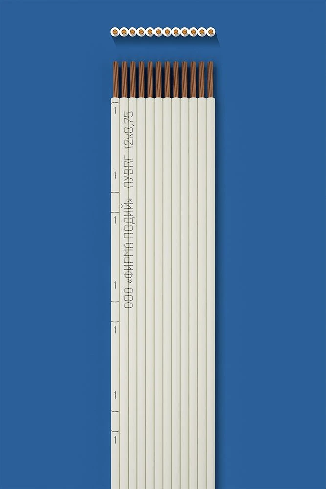Flat installation wire PUVPG 12x0,75