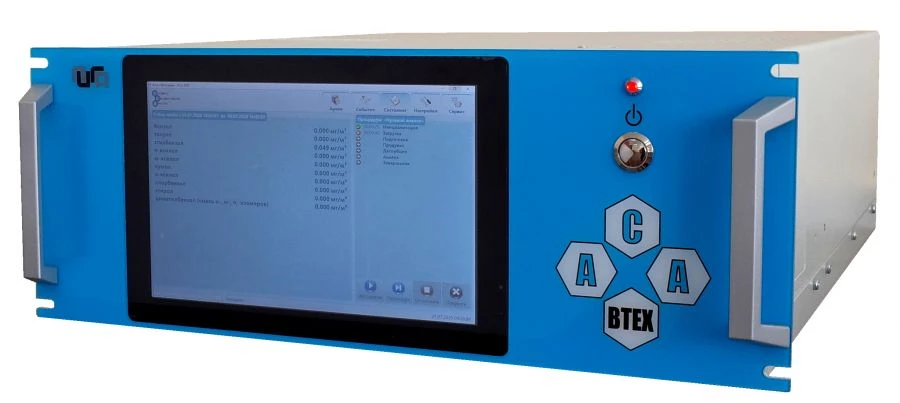 Automatic chromatographic analyser ACA of BTEX modification