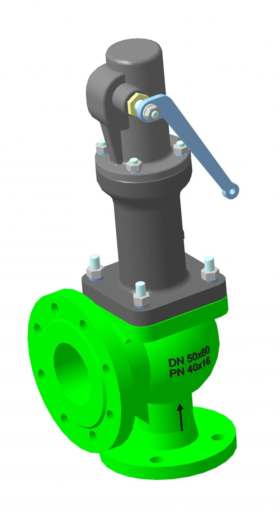 Safety relief valve ASTA series P223 - full lift spring loaded angle relief valve (ASTA - P223 - M - R DN 20x32 PN 40x
