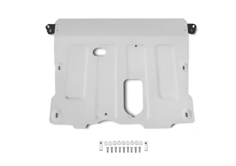 Crankcase + gearbox protection + fixing kit, RIVAL, Aluminium, Renault Duster 2021-, V - 1.3T; 1.5d; 1.6/Renault Arkana 2019-,1.