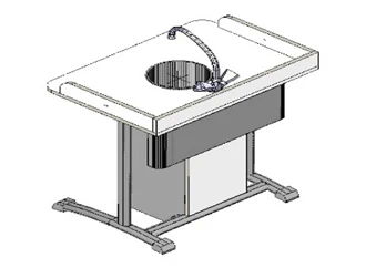 Pupils' laboratory two-seater tables on a metal frame of 4,5,6 models SU-L1-?4, SU-L1-?5, SU-L1-?6